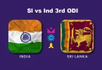 Sl vs Ind 3rd ODI