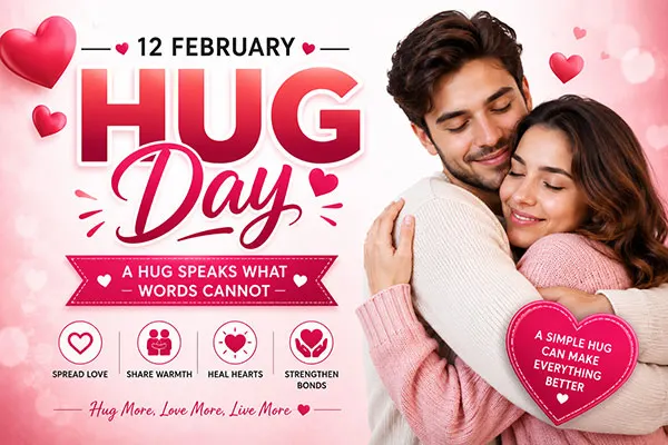 12 February Day Hug Day