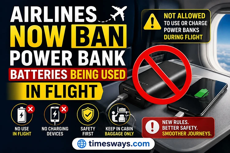 Airlines now ban power bank batteries being used in flight